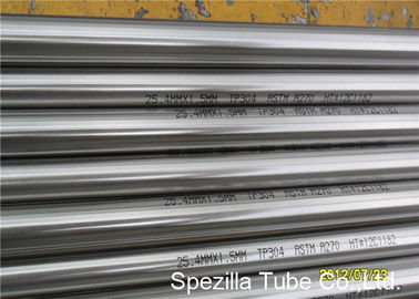 A tubulação 304 de aço inoxidável, a tubulação de aço inoxidável 3A certificou 1,5" X 0,065" X 20FT